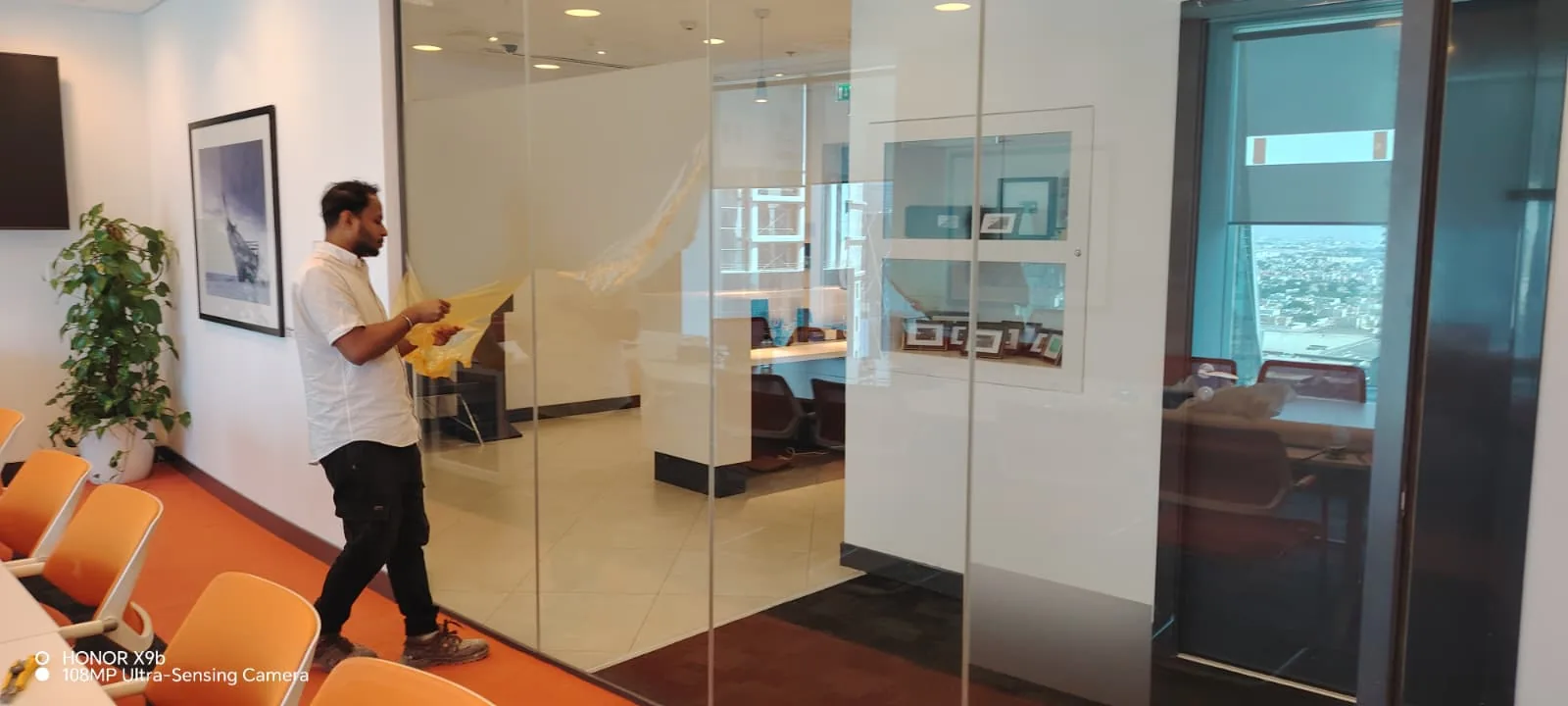 Glass Partition Works at Mastercard Office